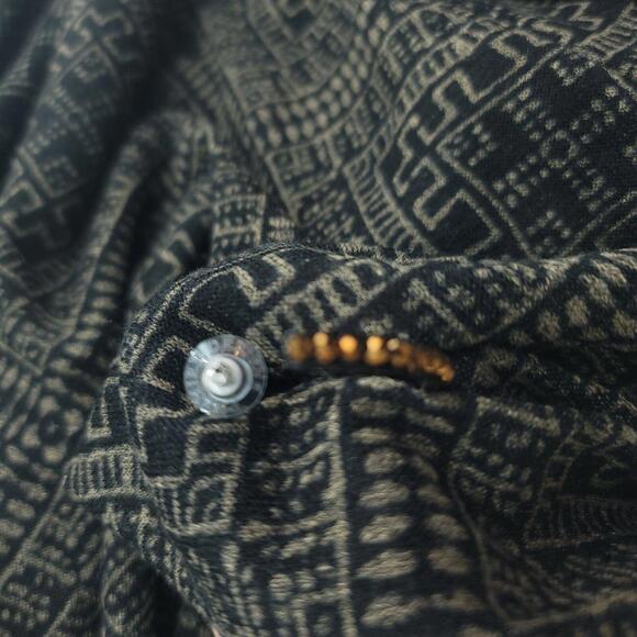 Premier Designs Black Brown Beaded Hoop Pierced Earrings - Picture 3 of 7